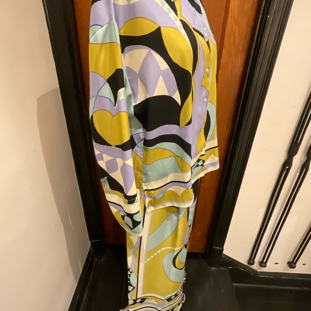 BNWT Zara Two Piece BLK, GREEN, Lavender, BLUE Set Size XL shirt, Large pants. - Picture 3 of 11